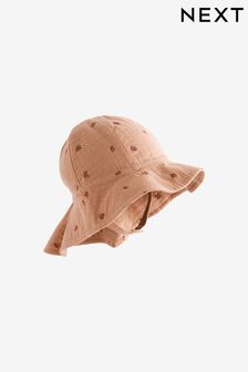 Disty Floral Baby Wide Brim Bucket Hat (0mths-2yrs) (N13459) | NT$380