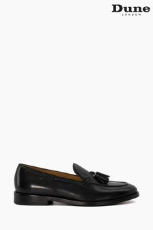 Črna - Dune London Sandders Leather Sole Tassel Loafers (N13471) | €171