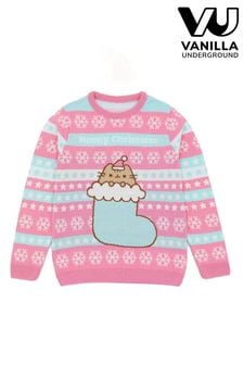 Vanilla Underground Pusheen Weihnachts-Pullover für Mädchen (N13499) | 47 €