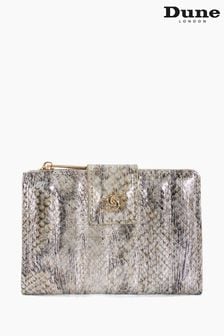 Dune London Silver Slim Kinners Quilted Purse (N13565) | SGD 68