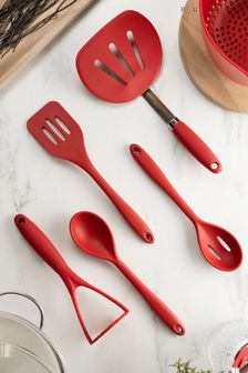 Fusion Red Utensils Set of 5 (N13635) | SGD 58