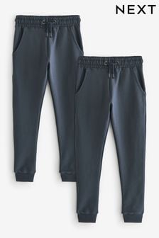 Navy Skinny Fit Joggers 2 Pack (3-16yrs) (N13805) | $34 - $44