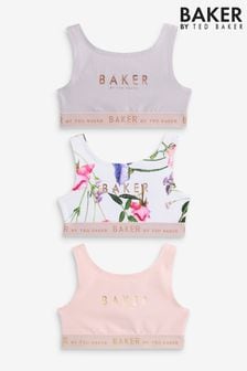 Pink/Flieder/Weiß - Baker By Ted Baker Crop Top 3 Packung (N13809) | 25 €