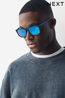 أزرق - نظارات شمسية مستقطبة Wayfarer (N13813) | 82 ر.س
