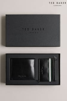 Ted Baker Granony Glasgow Stripe Black Wallet And Cardholder Set (N13851) | €89