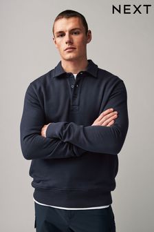 Navy Rugby Jersey Cotton Rich Sweatshirt (N13935) | €40