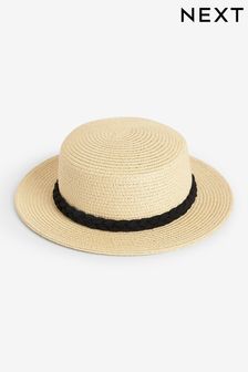 Straw Straw Boater Hat (1-6yrs) (N13943) | €11 - €13
