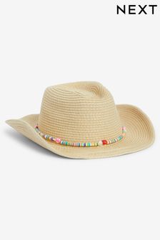 Multi Beaded Straw Hat (3mths-16yrs) (N14047) | €13 - €17