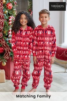 Threadboys Red Christmas Loungewear All-In-One (N14083) | €27