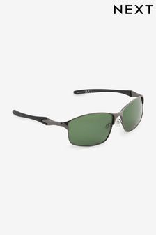 Stahlgrau - Klassische Sonnenbrille mit polarisierenden Gläsern (N14247) | 24 €