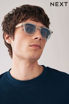 Blue - Round Polarised Sunglasses (N14325) | kr260