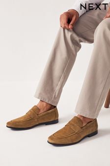 Tan Brown Saddle Loafers (N14684) | €51