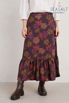Seasalt Cornwall Blue Wildflower Skirt (N14703) | 52 €