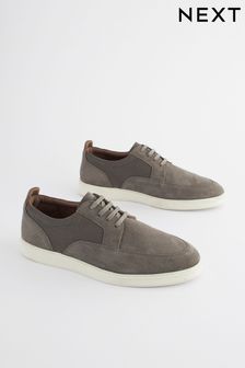 Siva - Čevlji iz semiša z gumijastim podplatom (N14758) | €46