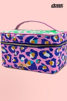 Eleanor Bowmer Pink Leopard Print Vanity Case Wash Bag (N14985) | €47