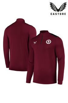 Castore紅色Aston Villa球員訓練1/4拉鍊中層保暖衣 (N15286) | NT$3,360