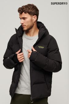 Черный - Superdry дутая куртка свободного кроя с капюшоном (N15529) | €182