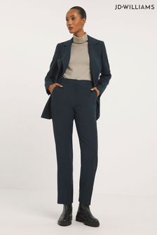 JD Williams Navy Blue PVE Straight Leg Trousers (N15788) | €37