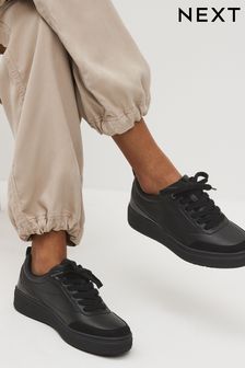 Black Forever Comfort® Lace Up Chunky Sole Trainers (N15793) | €39