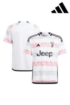 adidas White Juventus Away Shirt 2023-24 Kids (N15974) | 272 QAR