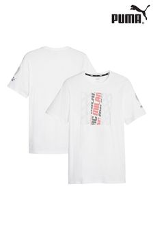 Puma White AC Milan FtblCore Graphic T-Shirt (N16042) | €33