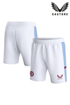 Castore White Aston Villa Home Shorts 2023-24 Kids (N16111) | 188 QAR