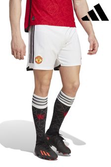 adidas White Manchester United Home Authentic Shorts 2023-24 (N16117) | €64