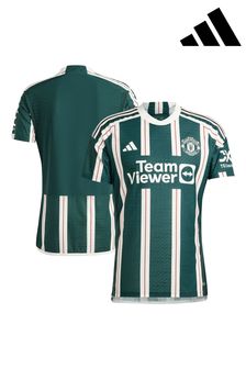 adidas Green Manchester United Away Authentic Shirt 2023-24 (N16181) | kr1,428