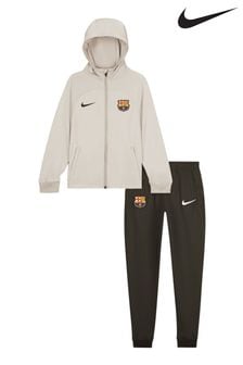 Nike Grey Barcelona Strike Tracksuit With Hoodie Little Kids (N16203) | €83