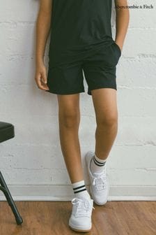 ブラック - Abercrombie & Fitch Grey Elasticated Waist Active Sport Shorts (N16387) | ￥6,170