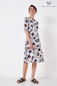 Crew Clothing Company Gerade geschnittenes Kleid mit Blumenmuster, Blau (N16393) | 53 €