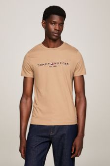 Tommy Hilfiger Brown Logo T-Shirt (N16432) | €71