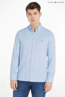 Tommy Hilfiger Blue Brushed Dobby Slim Fit Shirt (N16446) | €57