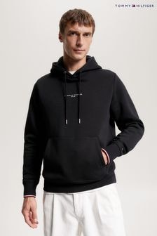 Tommy Hilfiger Black Logo Tipped Hoodie (N16457) | $206