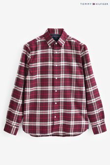 Tommy Hilfiger Red Brushed Tartan Shirt (N16472) | €78
