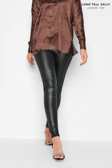 Long Tall Sally Black Faux Leather Look Stretch Leggings (N16504) | €18