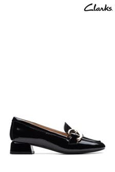 Clarks Black Pat Daiss 30 Trim Loafer Shoes (N16682) | kr1,168