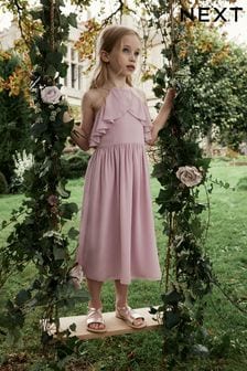 Pink Ruffle Prom Dress (6-16yrs) (N16697) | 119 QAR - 148 QAR