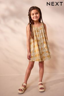 Yellow Print Cotton Playsuit (3-16yrs) (N16703) | $22 - $30