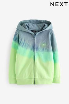 Neon Neon Tie Dye Zip Through Hoodie (3-16yrs) (N16713) | $37 - $45