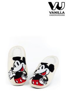 Vanilla Underground Cream Mickey Mouse Womens Mule Slippers (N16761) | AED122