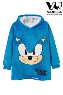 Vanilla Underground Blue Sonic All-Over Print Blanket Hoodie (N16778) | €57