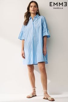 Emme Marella Isarco Blue Strip Midi Dress (N16800) | €158
