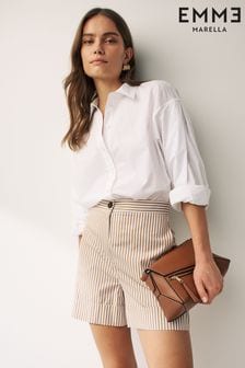 Emma Marella Incline Stripe Brown Shorts (N16803) | €99