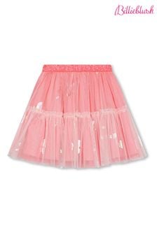 Billieblush Pink Double Layer Mesh Sequin Skirt (N16937) | $106