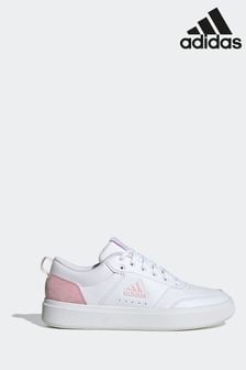 adidas White/Pink Sportswear Park Street Trainers (N17047) | ₪ 327