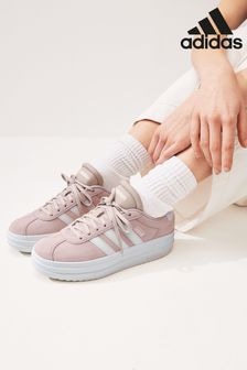 adidas Pink/White VL Court Bold Trainers (N17051) | $120