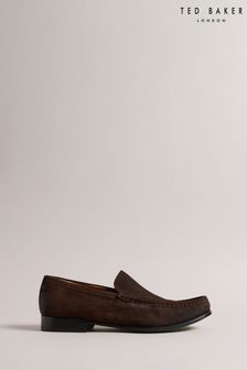 Ted Baker Labis Suede Formal Penny Brown Loafers (N17161) | $242
