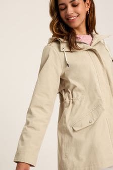 Joules Portwell Neutral Waterproof Raincoat With Hood (N17262) | 573 SAR