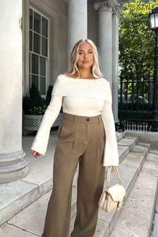 In The Style Cream Gemma Louise Miles Bardot Top (N17312) | €20